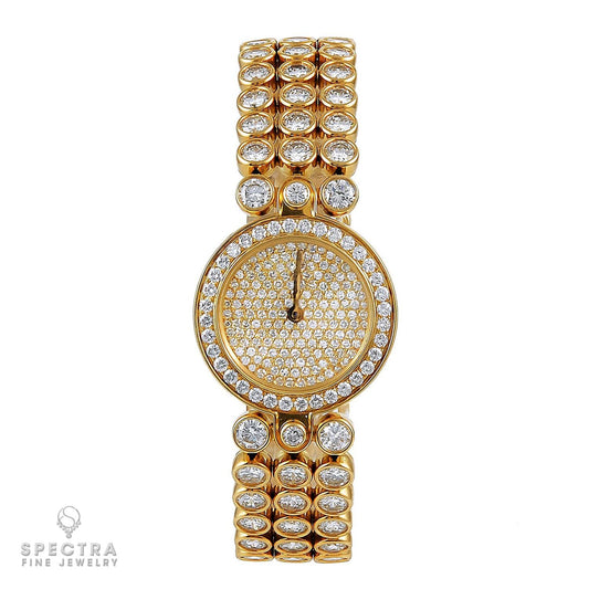 Harry Winston Premier 22mm Diamond Gold Watch