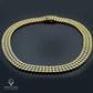 Harry Winston Three Row Diamond and 18kt Yellow Gold Choker