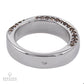 Mauboussin Contemporary Champagne Diamond Wedding Band Ring