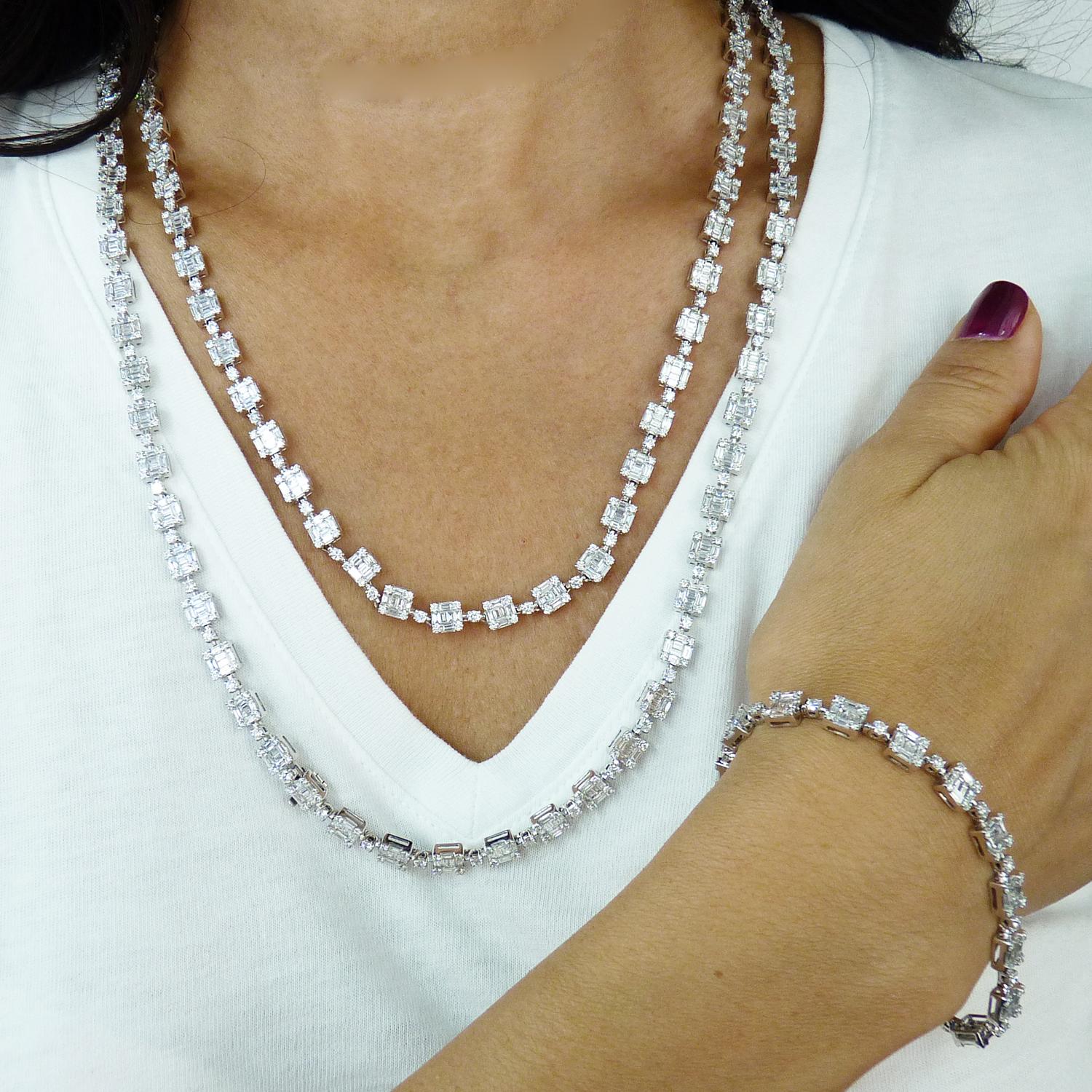 Mesmerizing 30.97ct Diamond Necklace by Spectra Fine Jewelry