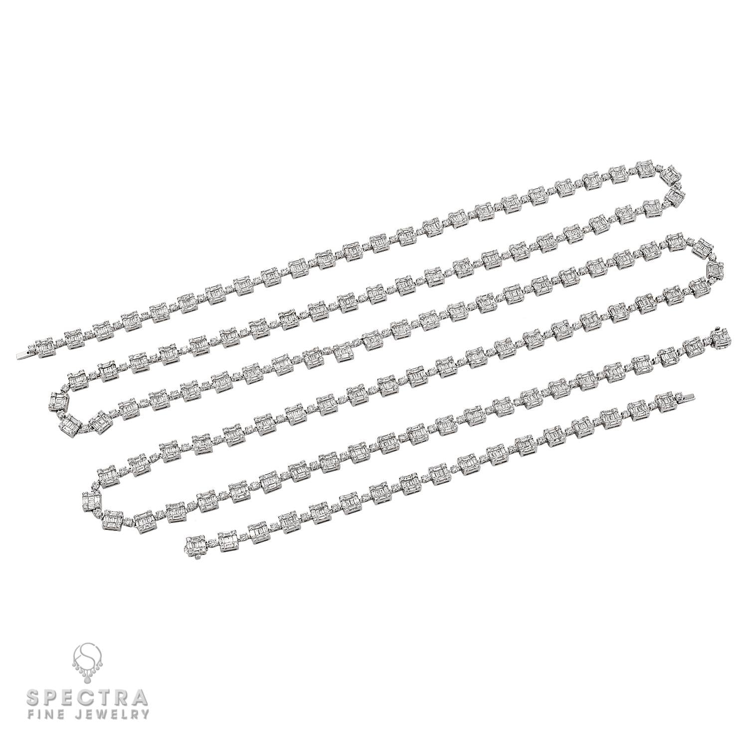 Mesmerizing 30.97ct Diamond Necklace by Spectra Fine Jewelry
