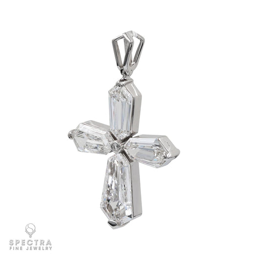 Spectra Fine Jewelry 4.47 cts. Kite Diamond Cross Pendant