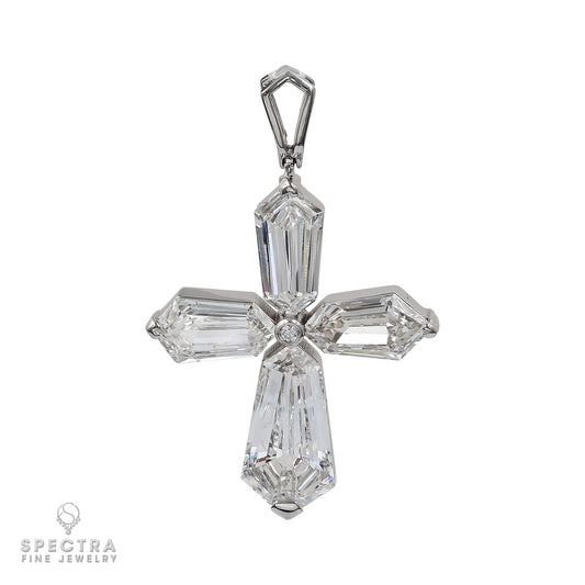 Spectra Fine Jewelry 4.47 cts. Kite Diamond Cross Pendant