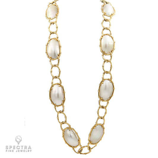 Van Cleef & Arpels Pearl Gold Vintage Necklace