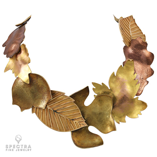 Tiffany & Co. Angela Cummings Gold 'Leaf' Necklace