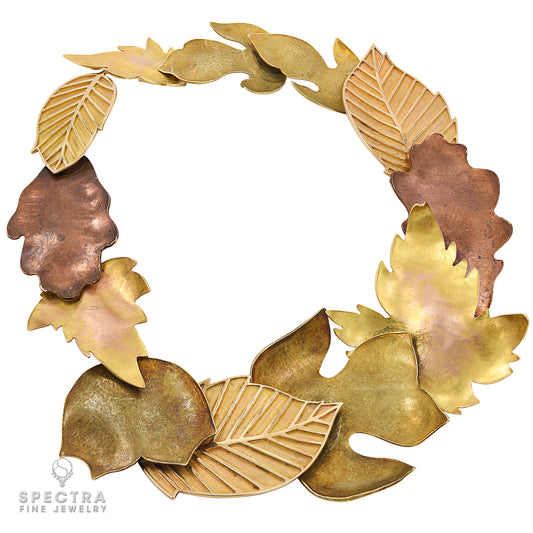 Tiffany & Co. Angela Cummings Gold 'Leaf' Necklace
