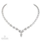 Signed Graff 59.16ct Pear Diamond Necklace in Platinum