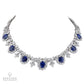 Harry Winston 32.63 cts. Ceylon Sapphire Diamond Platinum Necklace