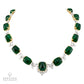 Spectra Fine Jewelry 141.04 cts. Colombian Emerald Diamond Necklace