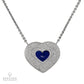 Heart-Shaped 5.37ct Kashmir No-Heat Sapphire and Diamond Pendant Necklace