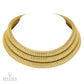 Cartier "Africa" Triple-Row Gas Pipe Necklace, 18k Gold, 1988