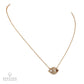Diamond Evil Eye Pendant Necklace in 18K Rose Gold