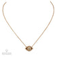 Diamond Evil Eye Pendant Necklace in 18K Rose Gold