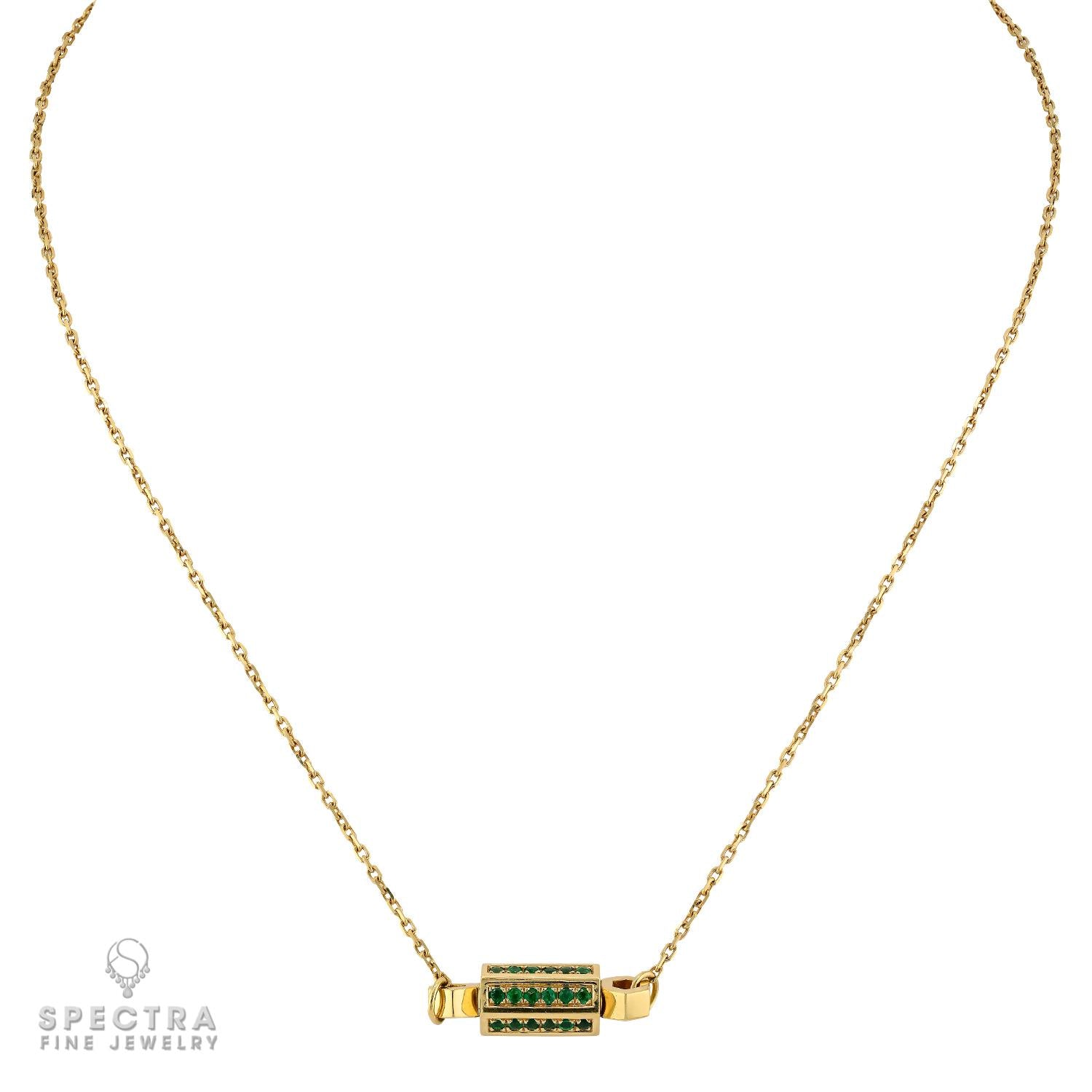 Tsavorite Gemstone Pendant Necklace in 18K Yellow Gold, 16"