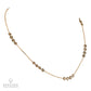 18K Rose Gold Champagne Diamond Station Necklace, 4.00 cts.