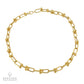 14k Yellow Gold Beaded Link Necklace, 20 Inch