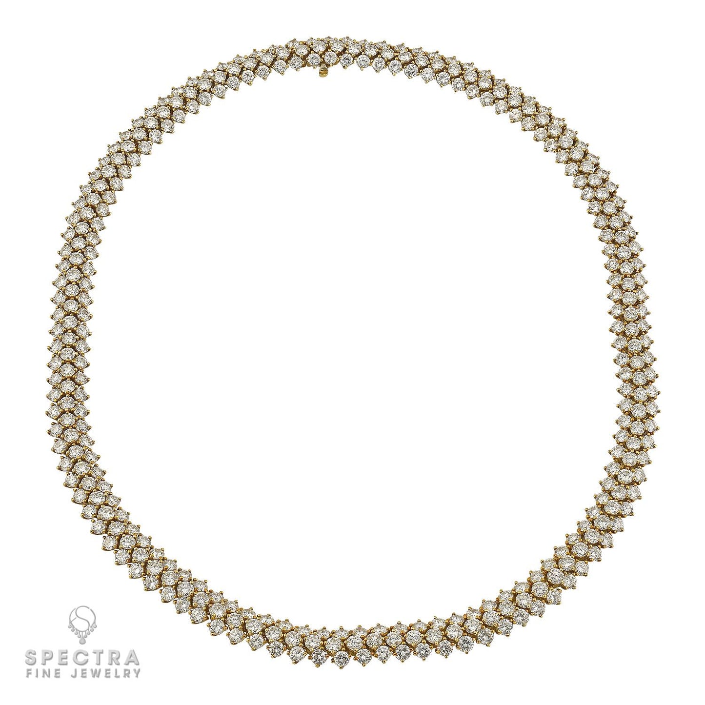 Harry Winston 35.65 cts. Diamond Necklace in 18k Yellow Gold