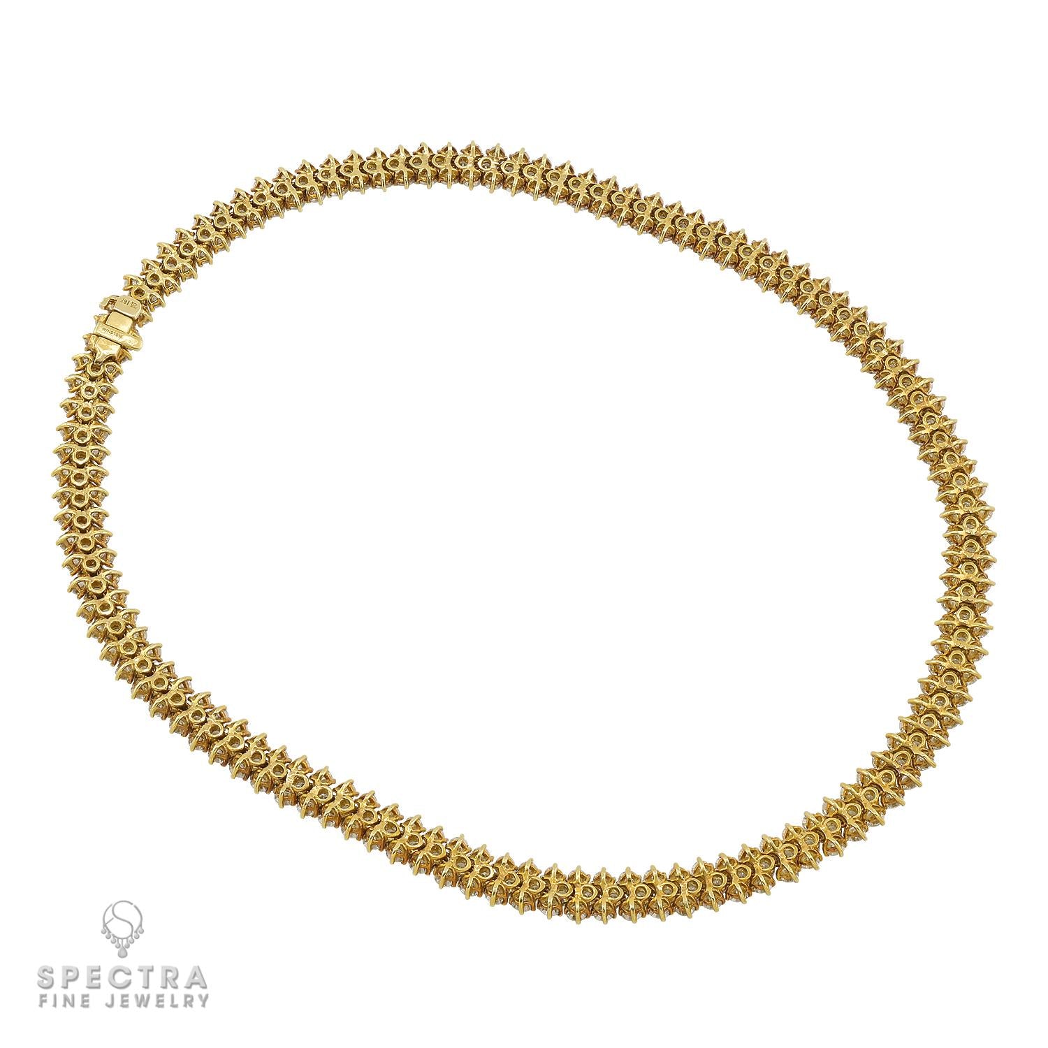 Harry Winston 35.65 cts. Diamond Necklace in 18k Yellow Gold