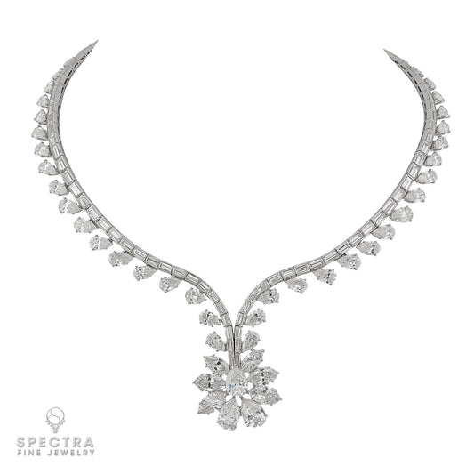 Harry Winston 47.48ct Diamond Necklace in Platinum, Circa 1952