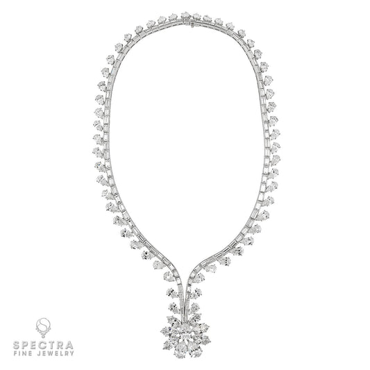 Harry Winston 47.48ct Diamond Necklace in Platinum, Circa 1952