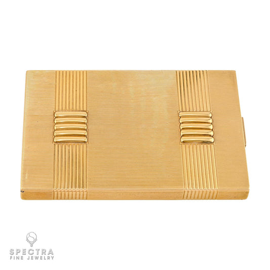 Van Cleef & Arpels Vintage 18k Gold Sapphire Compact