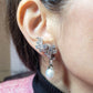 Vourakis Vintage Diamond Pearl Drop Earrings