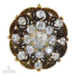 Antique 18K Yellow Gold Brooch with 2.0ct. Center Diamond