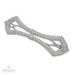 Contemporary Diamond Pave Hinged Hair Clip Barette