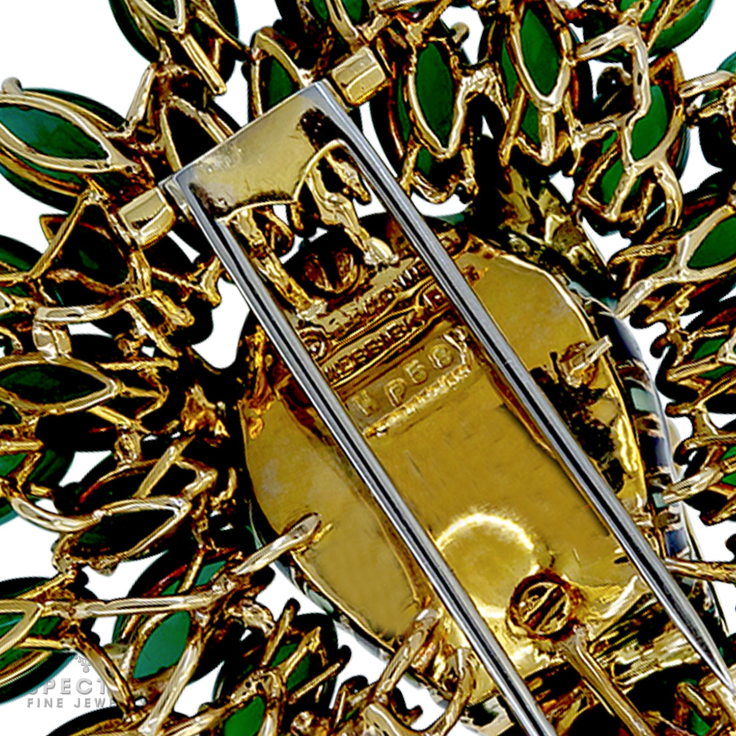 David Webb Kingdom Contemporary Tiger Emerald Brooch