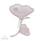 Ambrosi Diamond Mother-of-Pearl Two-Flower Brooch