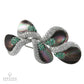 Mother of Pearl double pin stems De Ambrosi Contemporary Brooch.