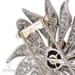 Van Cleef & Arpels Diamond Fleur Brooch, Convertible Center