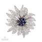 Van Cleef & Arpels Diamond Fleur Brooch, Convertible Center