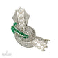 Antique Emerald, Diamond & Cultured Pearl French Brooch | Spectra