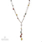 Palmiero Diamond Multicolored Sapphire Lavalier Sautoir Necklace