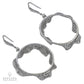 Palmiero Diamond White Gold Drop Hoop Earrings