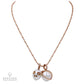 Pearls and Diamond Pendant Chain Necklace