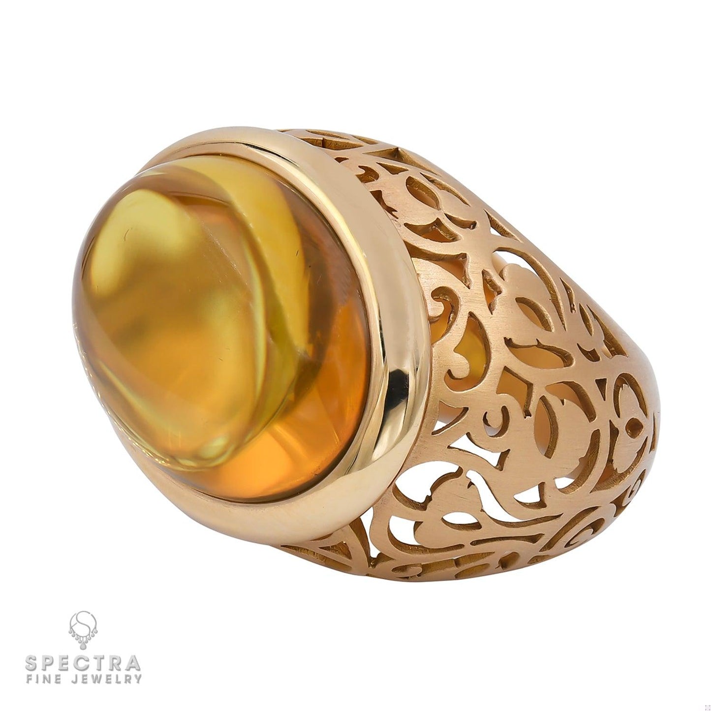 Pomellato Arabesque Amber Cocktail Ring