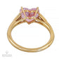 Cartier Pink Heart Diamond Dinner Engagement Ring 2.02ct