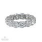 Spectra Fine Jewelry Platinum Wedding Band with 6.06 Carats of Radiant Diamonds