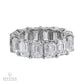 Spectra Fine Jewelry 14.23 cts. Emerald Cut Diamond Wedding Band Ring