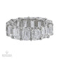 Spectra Fine Jewelry GIA Certified 15.27 Carat Emerald-Cut Diamond Eternity Band