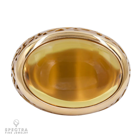 Pomellato Arabesque Amber Cocktail Ring