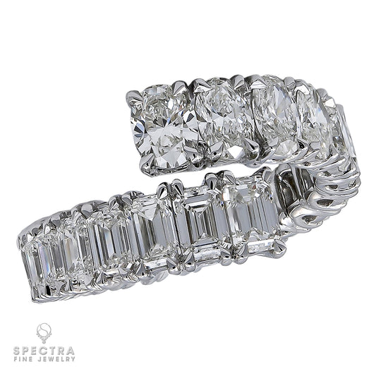 Spectra Fine Jewelry Diamond Eternity Band Bypass Ring