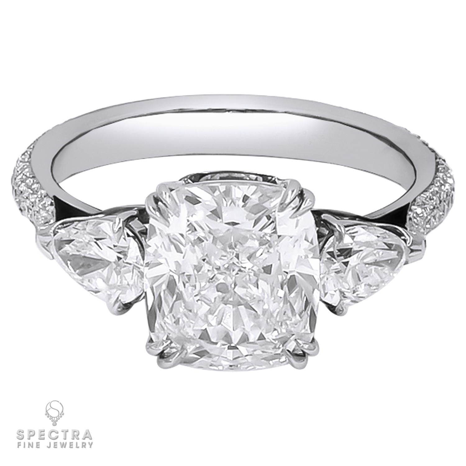 Spectra Fine Jewelry  3.05 ct. Diamond Three-Stone Engagement Ring