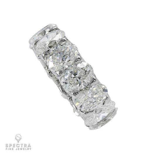Spectra Fine Jewelry 11.73 cts. Oval Diamond Eternity Wedding Band