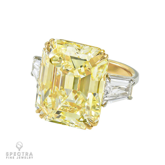 Spectra Fine Jewelry 23.16 ct. Yellow Diamond Engagement Ring