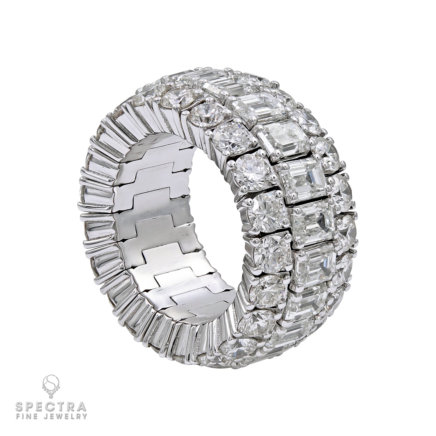 Spectra Fine Jewelry 11.13 Carat Emerald Cut Diamond Ring
