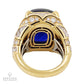Bulgari 35.72 ct. Ceylon Sapphire Diamond 18K Yellow Gold Ring