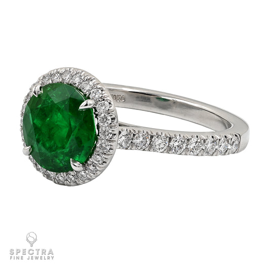 Spectra Fine Jewelry 1.95 ct. Himalayan Emerald Diamond Ring